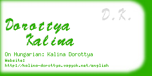 dorottya kalina business card